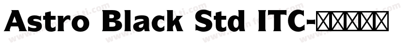 Astro Black Std ITC字体转换